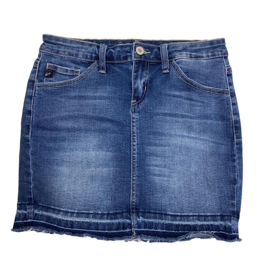 RANCAN Denim Mini Skirt Size 5 / 26 Jeans Skirt Y2K